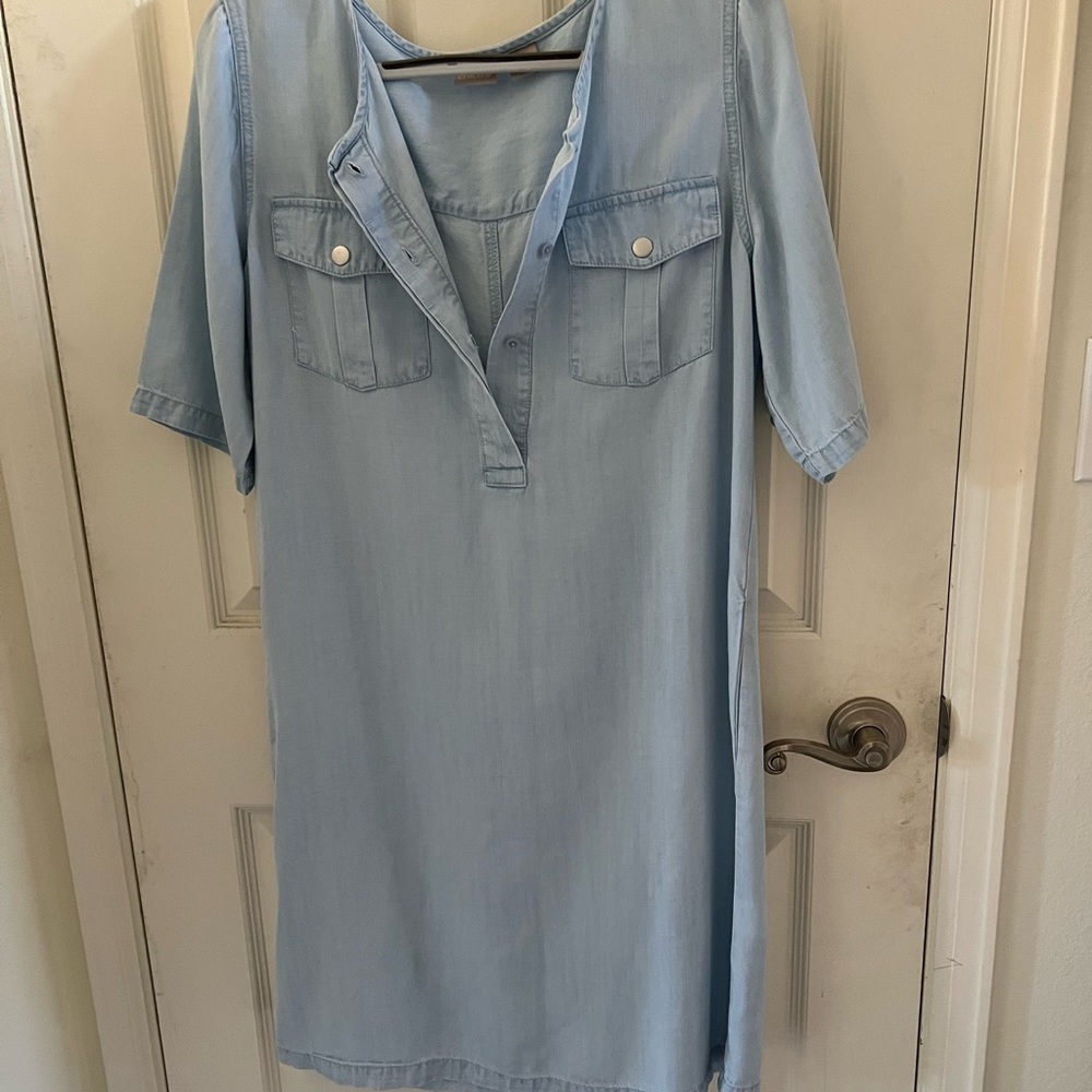 Chicos soft washed denim dress
